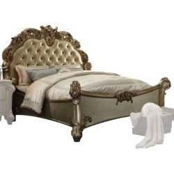 French Classic Painted Bed Mulyoharjo Furniture White-Labeled