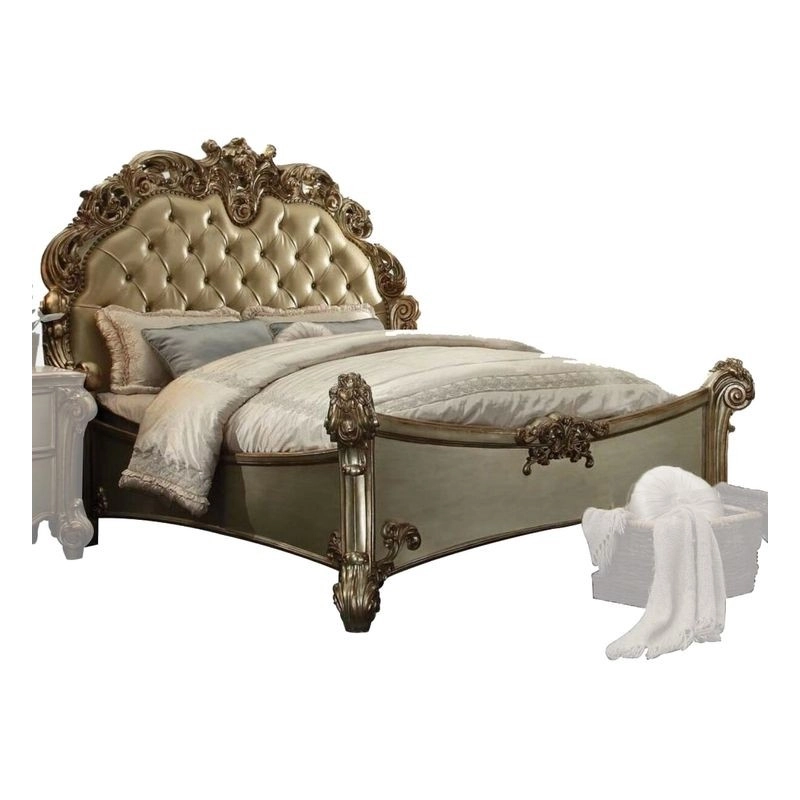 French Classic Painted Bed Mulyoharjo Furniture White-Labeled French Classic Painted Bed Mulyoharjo Furniture White-Labeled
