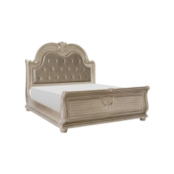 French Classic Painted Bed Mulyoharjo Furniture White-Label