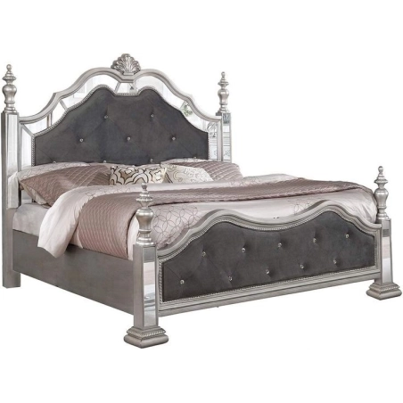 French Classic Painted Bed Furniture Mulyoharjo Furniture Wholesale