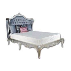 French Classic Painted Bed Furniture Mulyoharjo Furniture Export