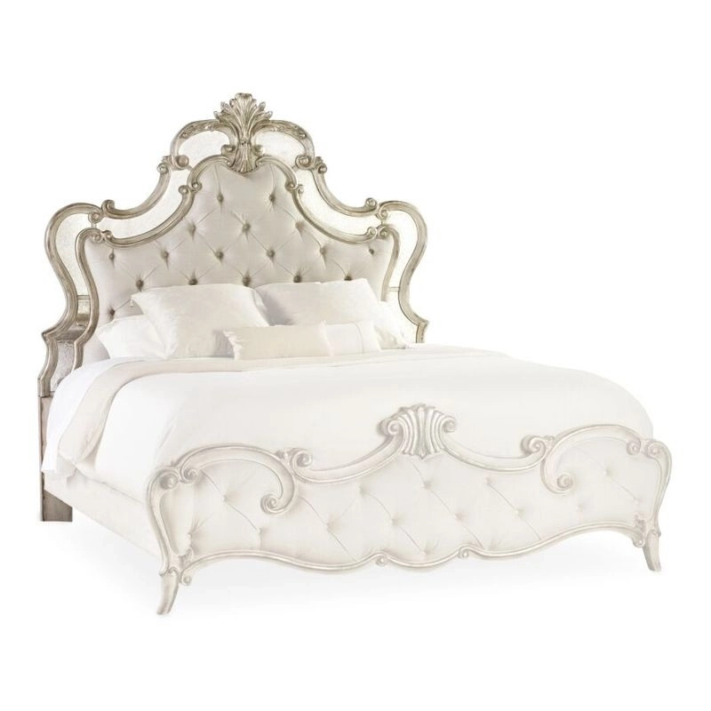 French Classic Painted Bed Furniture Mulyoharjo Furniture Wholesale