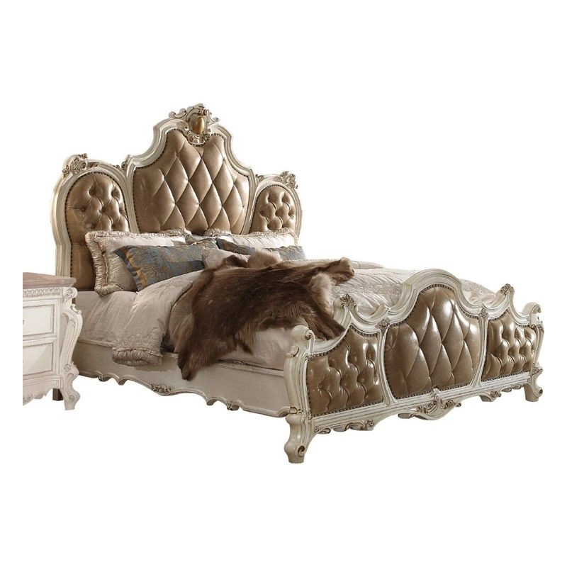 French Classic Painted Bed Furniture Mulyoharjo Furniture Wholesaler