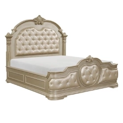 French Classic Painted Bed Furniture Mulyoharjo Furniture Manufacturer