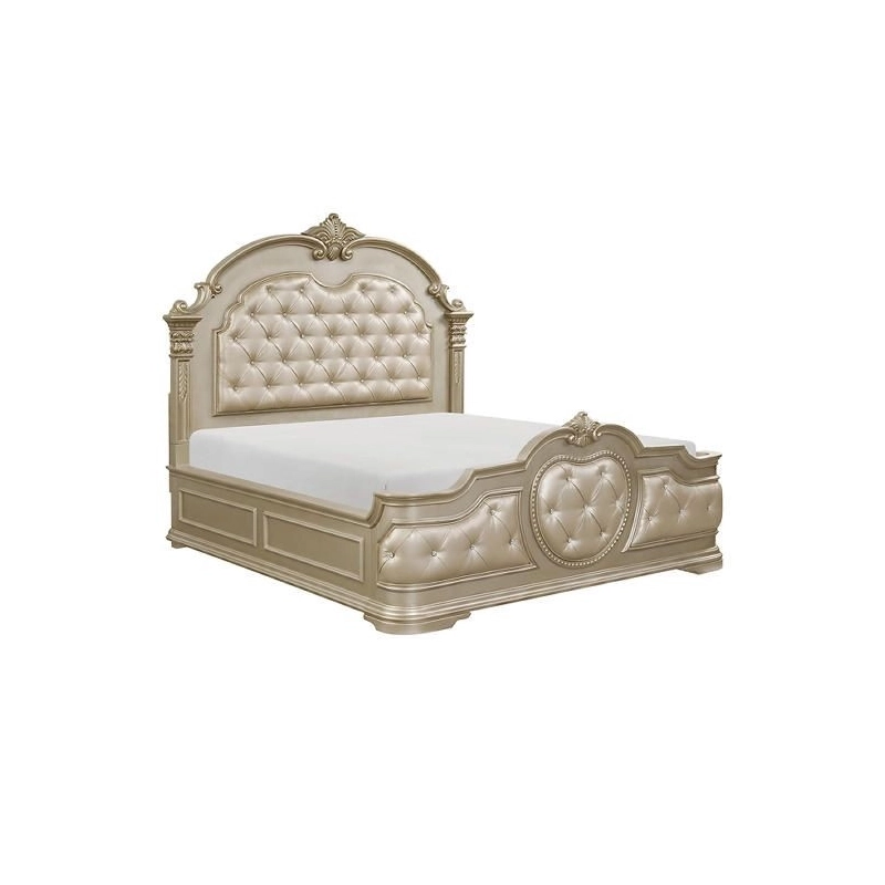 French Classic Painted Bed Furniture Mulyoharjo Furniture Manufacturer