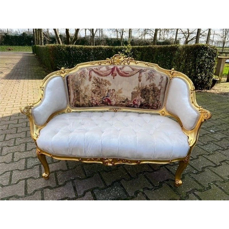 French Classic Painted Sofa Furniture Jepara