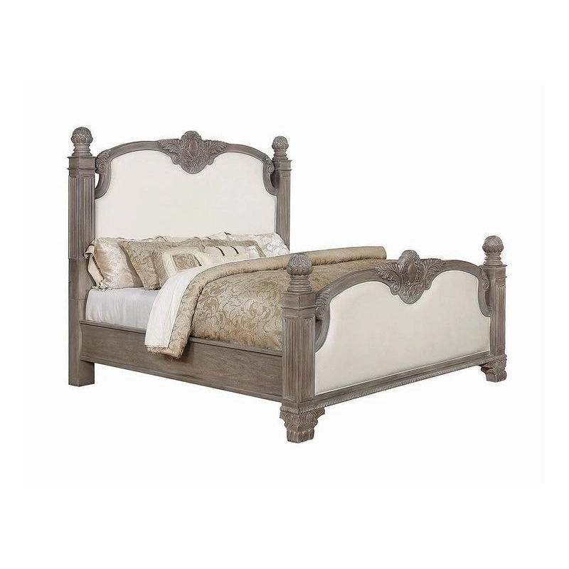 Luxury Rococo style classic bed Furniture Exporter