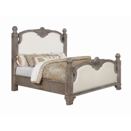 Luxury Rococo style classic bed Furniture Exporter