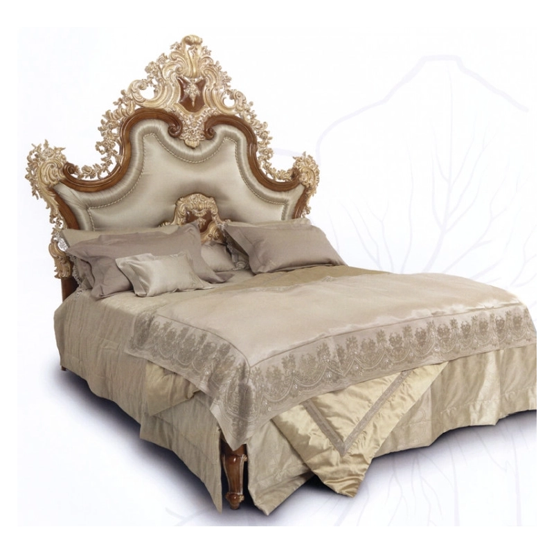 Elegant painted classic beds in Indonesia Furniture Supplier