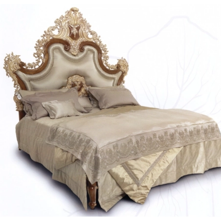 Elegant painted classic beds in Indonesia Furniture Supplier