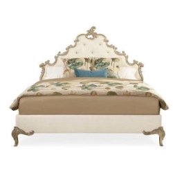 Painted classic bed Furniture Supplier