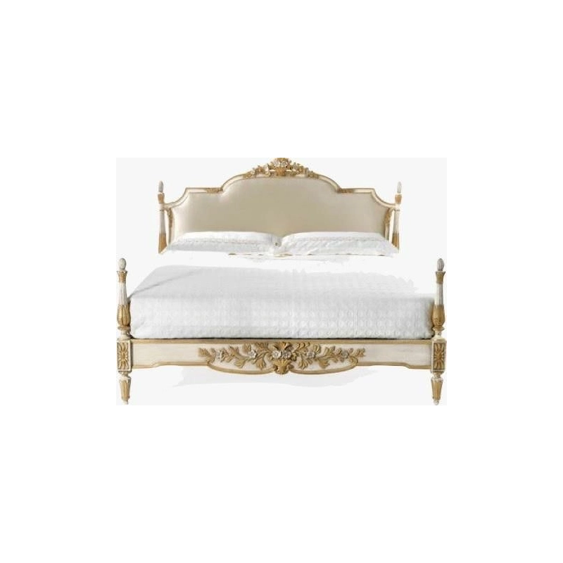 Rococo carved classic bed from Jepara Furniture Supplier