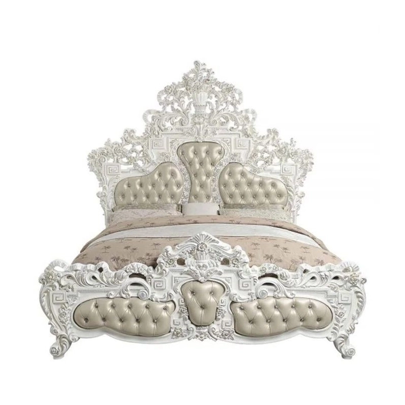 Baroque luxury classic bed designs Furniture Supplier