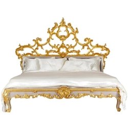 Handcrafted classic bed Furniture White-Label