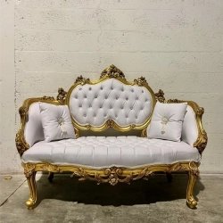 French Provincial Classic Painted Sofa Furniture White-Labeled