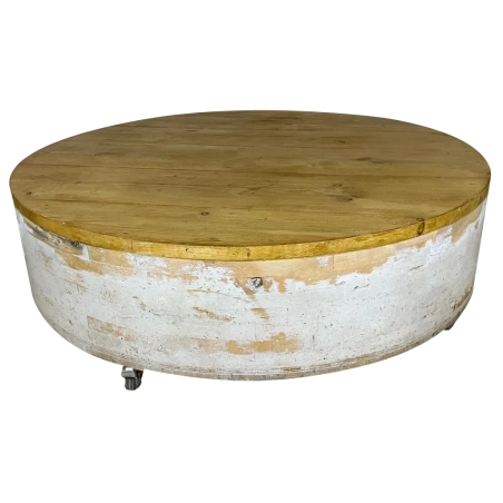 Living Room Furniture Coffee Table - Wood - Cream