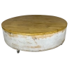 Living Room Furniture Coffee Table - Wood - Cream