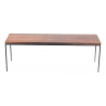 Living Room Furniture Coffee Table - Rosewood/Steel - Brown