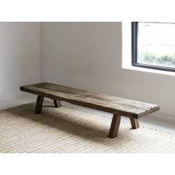 Mulyoharjo Vintage, Primitive, Rustic Low Wood Coffee Table or Bench Furniture Supplier