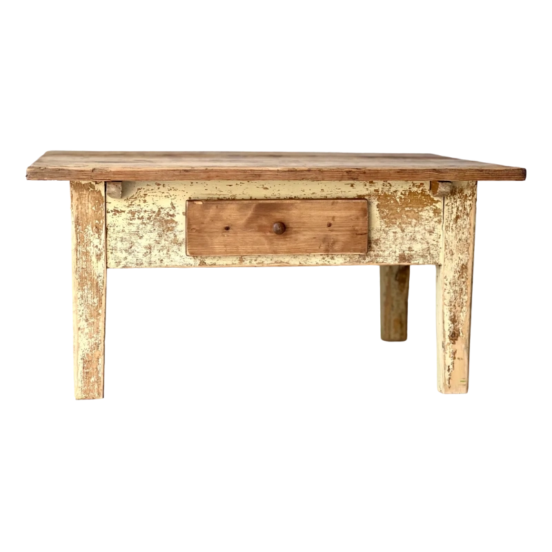 Living Room Furniture Coffee Table - Pine - Beige