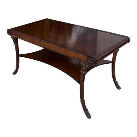 Living Room Furniture Coffee Table - Mahogany - Brown