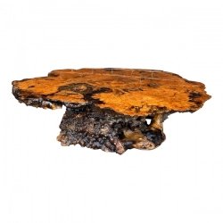 Living Room Furniture Coffee Table - Mahoganywood/Resin - Brown