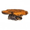Living Room Furniture Coffee Table - Mahoganywood/Resin - Brown