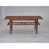 Mulyoharjo 1970s, Scandinavian Coffee Table, Original Condition, Teak Wood, Rattan. Furniture Supplier