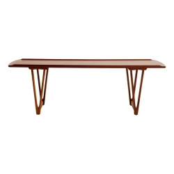 Living Room Furniture Coffee Table - Teak/Veneer - Brown