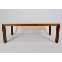 Mulyoharjo 1960s Modernist Rectangular Wood Coffee Table With White Formica Top Furniture Supplier