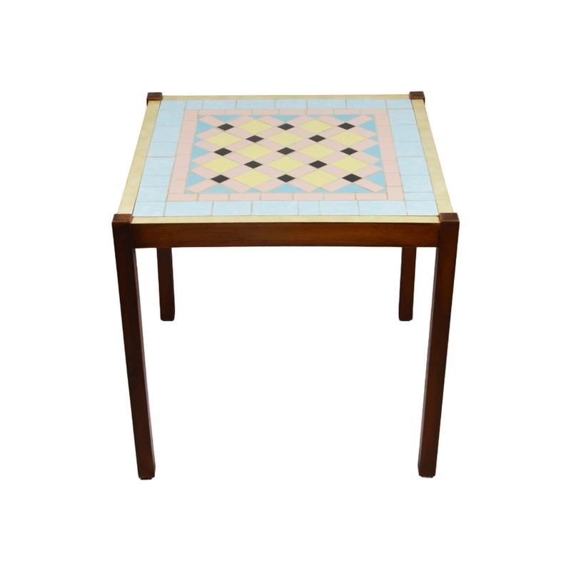 Living Room Furniture Coffee Table - Wood/Ceramic - Brown Living Room Furniture Coffee Table - Wood/Ceramic - Brown