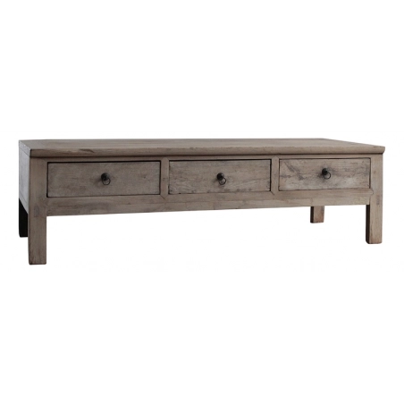 Living Room Furniture Coffee Table - Teak - Beige