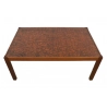 Living Room Furniture Coffee Table - Copper/Wood - Copper