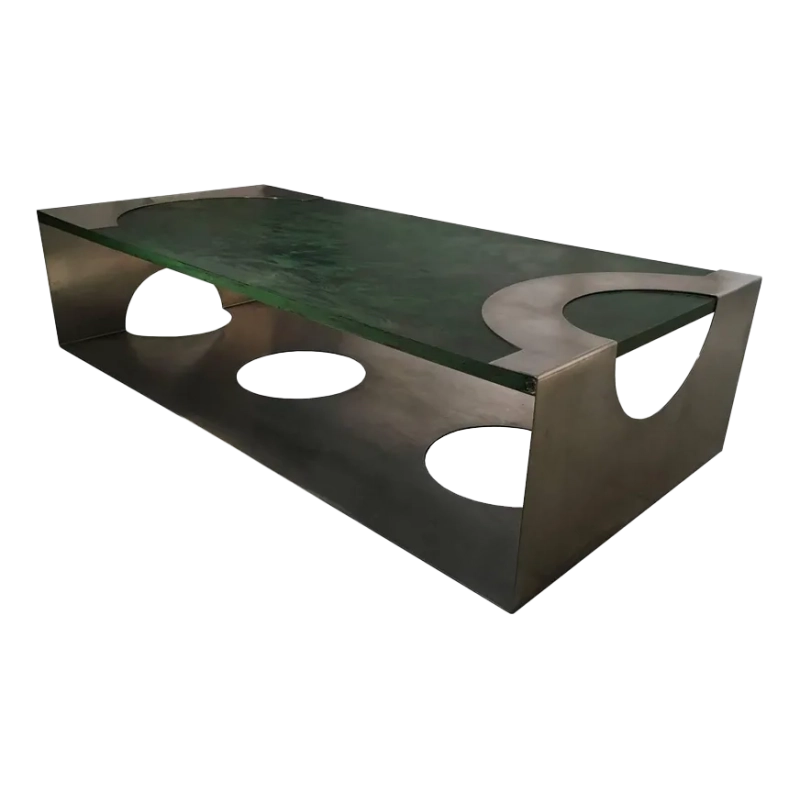 Living Room Furniture Coffee Table - Steel/Wood - Black Living Room Furniture Coffee Table - Steel/Wood - Black