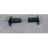 Mulyoharjo Black Stained Wood Coffee Table with Glass Top by Vittoriano Vigano, 1950s Furniture Supplier