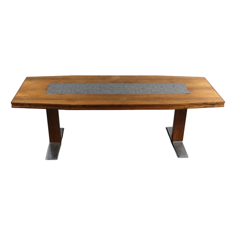 Living Room Furniture Coffee Table - Rosewood - Tan