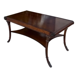 Living Room Furniture Coffee Table - Mahogany - Brown