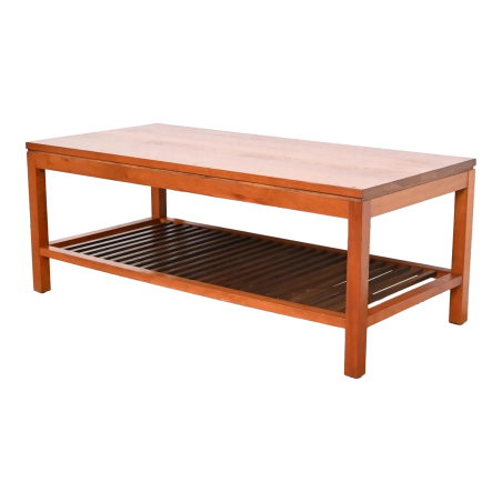 Living Room Furniture Coffee Table - Cherry Wood - Brown