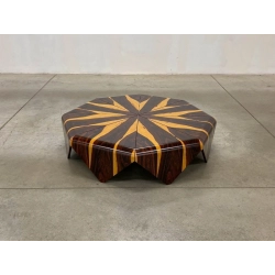 Mulyoharjo Petala Coffee Table in Cocobolo Wood by Jorge Zalszupin, Latelier Brazil, 1959 Furniture Supplier