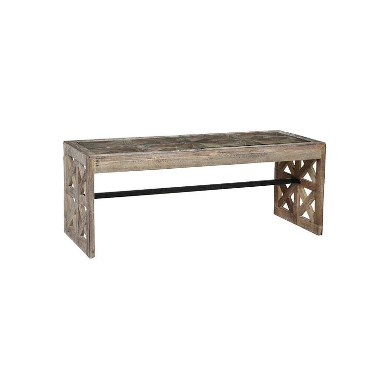 Living Room Furniture Coffee Table - Wood/Glass - Brown Living Room Furniture Coffee Table - Wood/Glass - Brown
