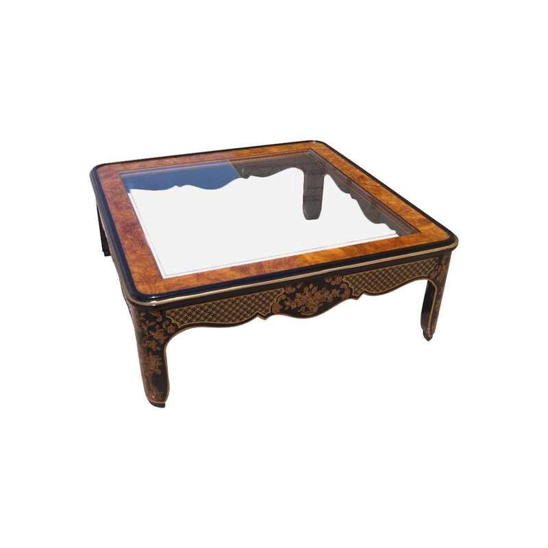 Living Room Furniture Coffee Table - Wood/Glass - Coffee