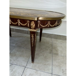 Mulyoharjo 1980s Louis XV Marquetry Coffee Table Cocktail Table Furniture Supplier