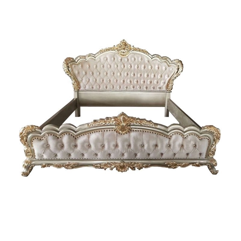 Luxury Rococo style classic bed Furniture Mulyoharjo