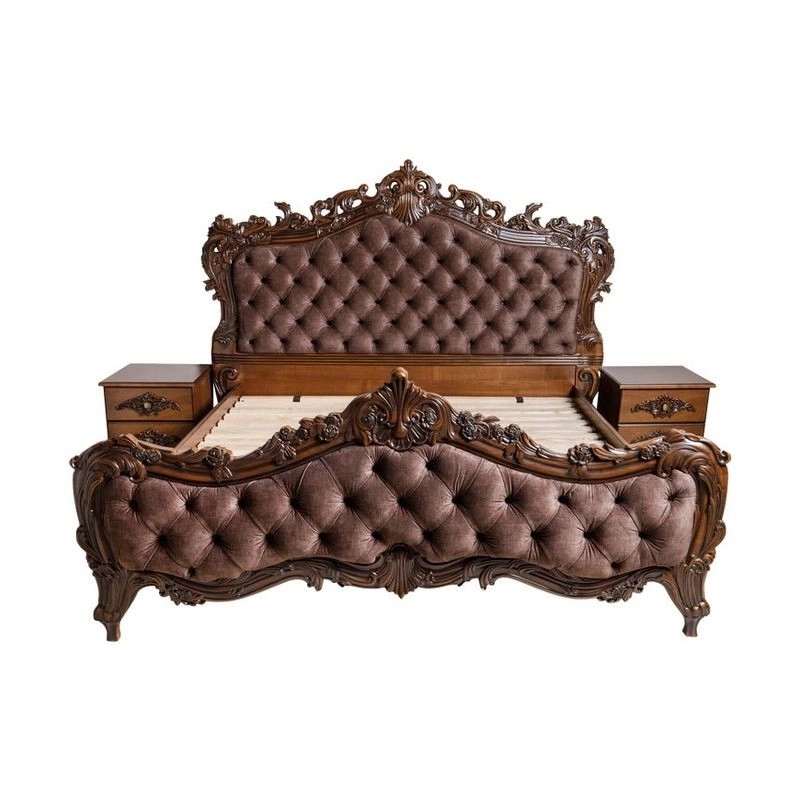 Elegant painted classic beds in Indonesia Furniture Supplier Elegant painted classic beds in Indonesia Furniture Supplier