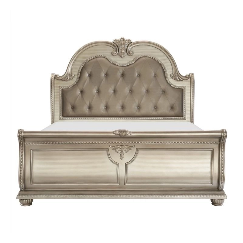 Double classic bed Furniture White-Label