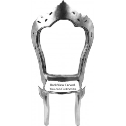 Back View Classic Painted Dining Chair Furniture Indonesia