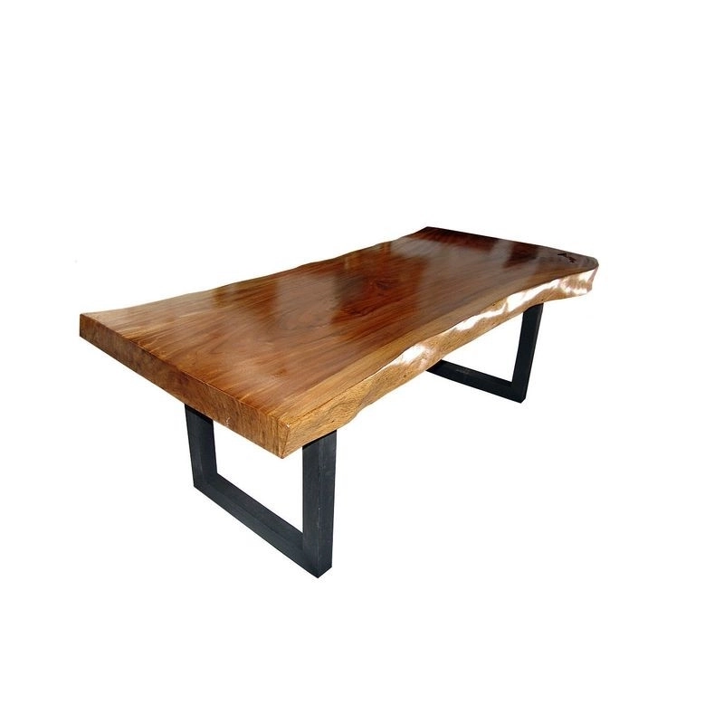Suar Slab Dining Table 730 by Mulyoharjo Furniture Supplier Suar Slab Dining Table 730 by Mulyoharjo Furniture Supplier