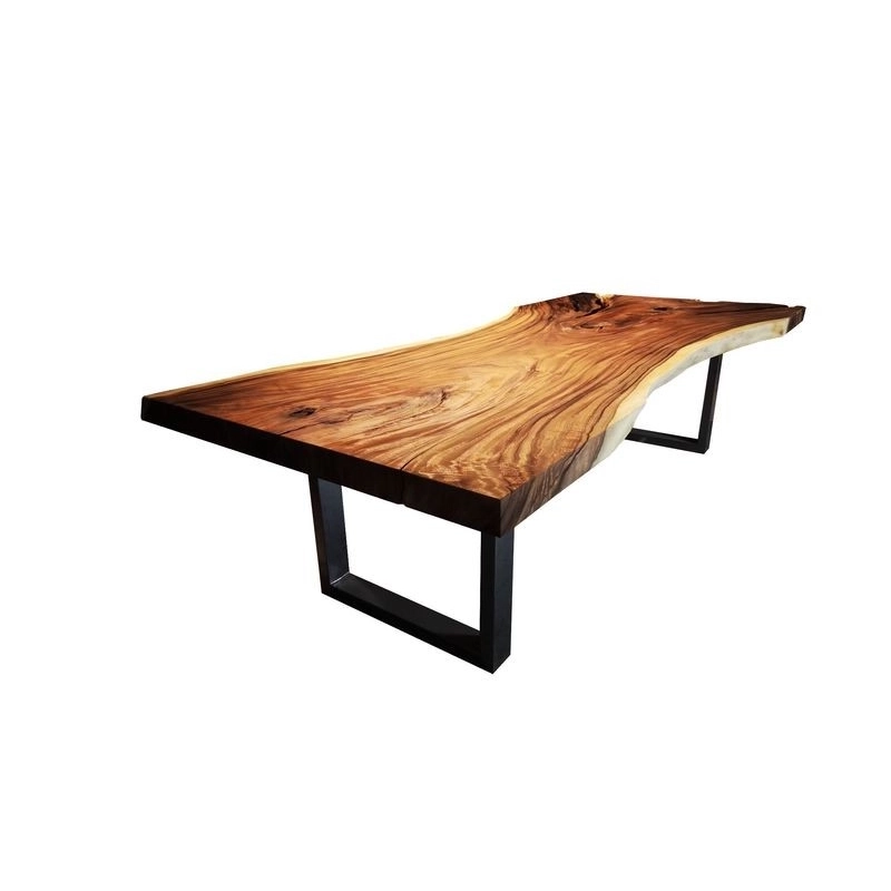 Suar Slab Dining Table 731 by Mulyoharjo Furniture Supplier Suar Slab Dining Table 731 by Mulyoharjo Furniture Supplier