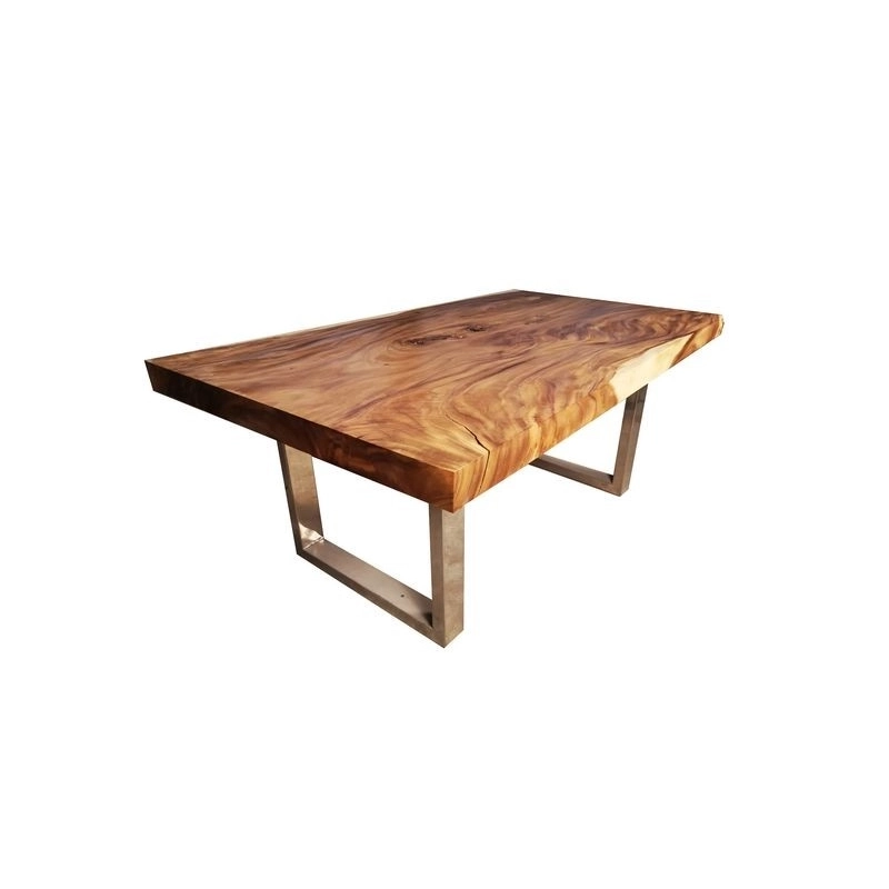 Suar Slab Dining Table 751 by Mulyoharjo Furniture Supplier Suar Slab Dining Table 751 by Mulyoharjo Furniture Supplier