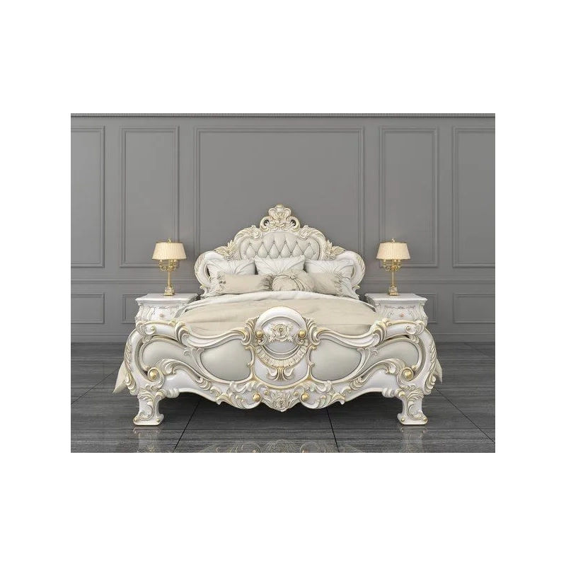 Louise-inspired classic bed Jepara Furniture Mulyoharjo